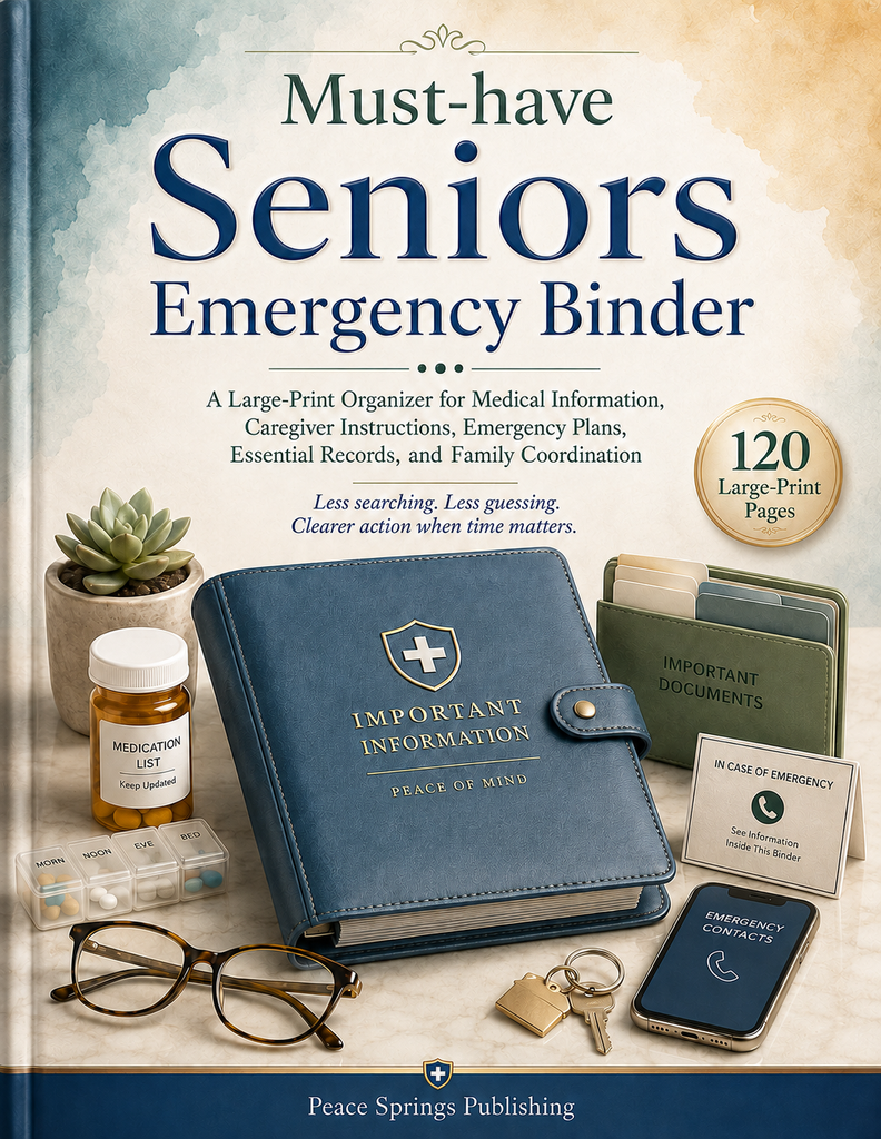 Cover of Must-Have Seniors Emergency Binder